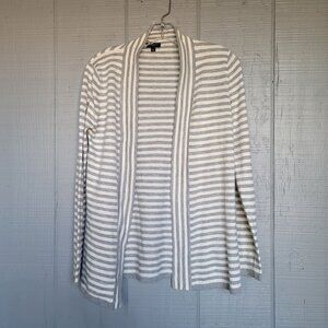 Talbots Lambswool Blend Stripe Cardigan Sweater. Size SP